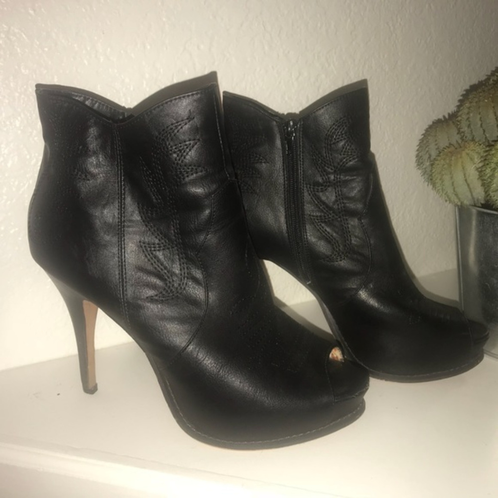 Miranda Cowboy Bootie Heels